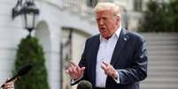 O presidente dos Estados Unidos, Donald Trump, na Casa Branca em 11 de julho de 2025. Foto: © Jonathan Ernst / Reuters / RFI